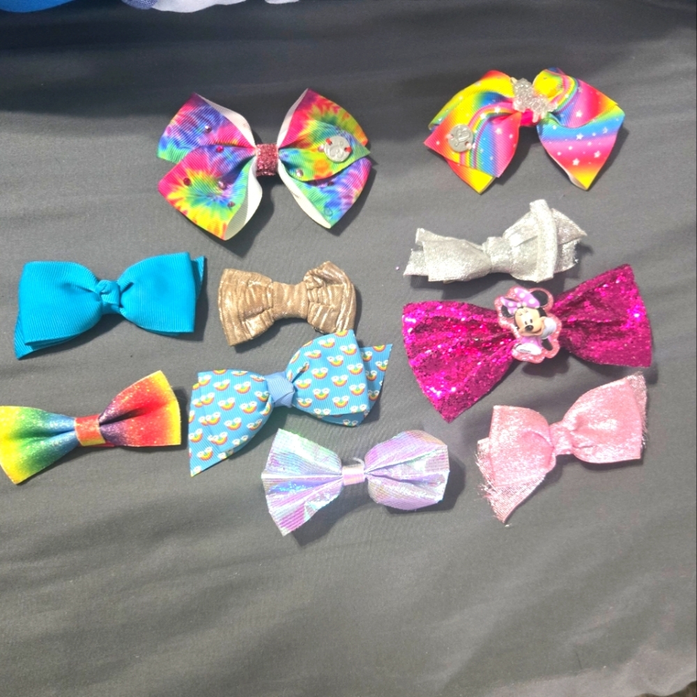 Colorful Kids Hair Bow Set